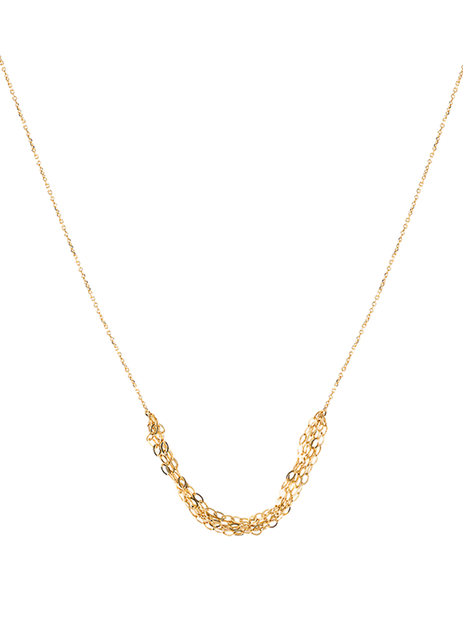 Gold tassel necklace 